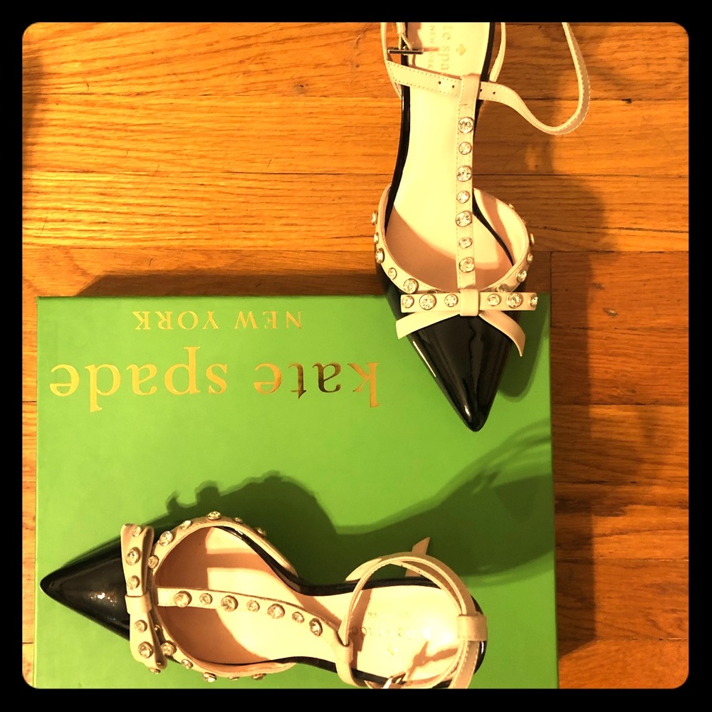 Kate Spade Lydia Pumps- Black and Cream Color